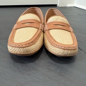 Ladies Tan and Brown Loafers